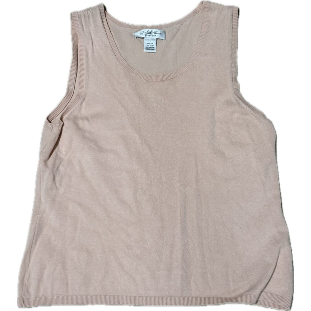 Judith Hart silk shell/tank - peach size large